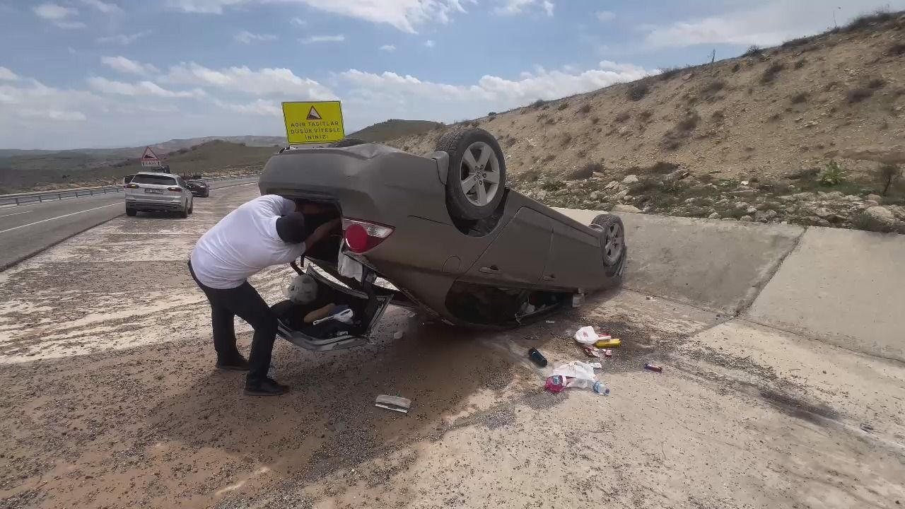 Merzifon İtfaiyesi Malatya’daki kazaya müdahale etti