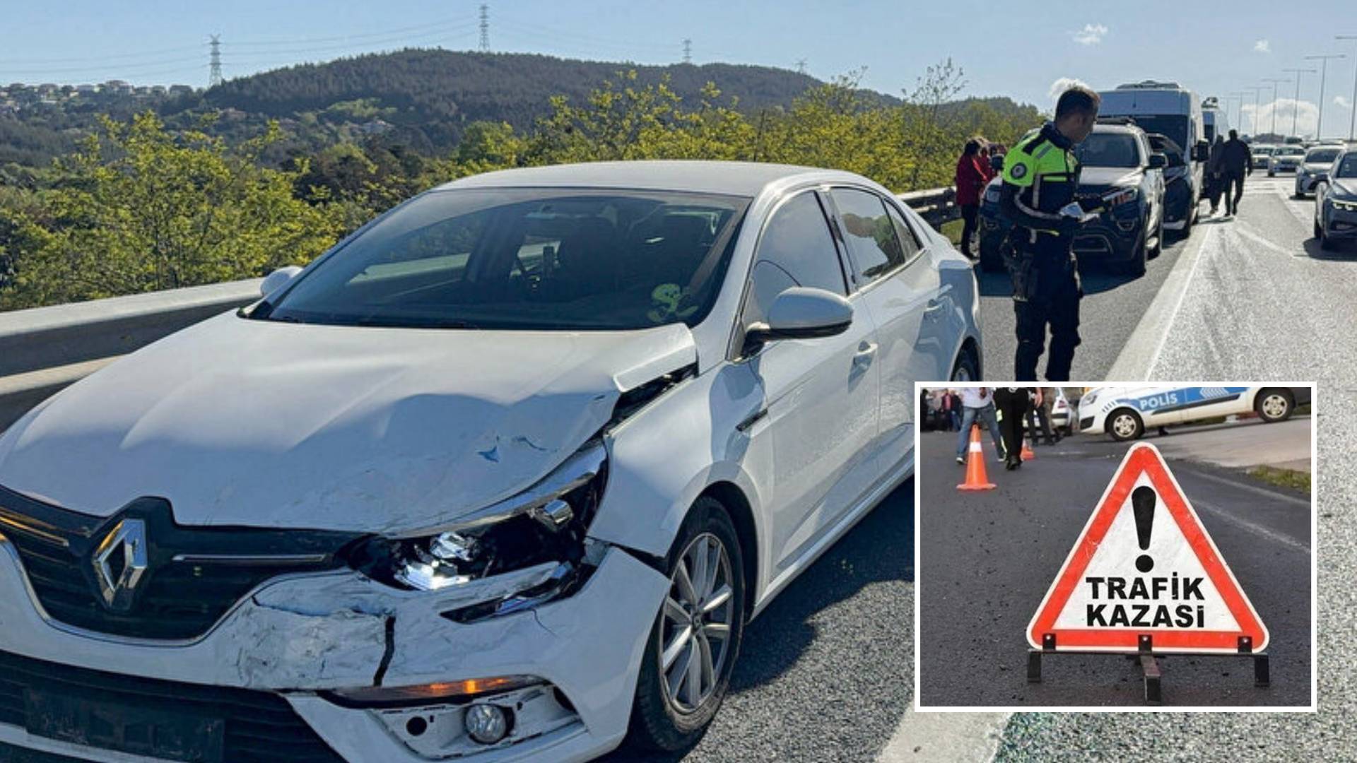 Kuzey Marmara Otoyolu'nda zincirleme kaza: 8 araç birbirine girdi