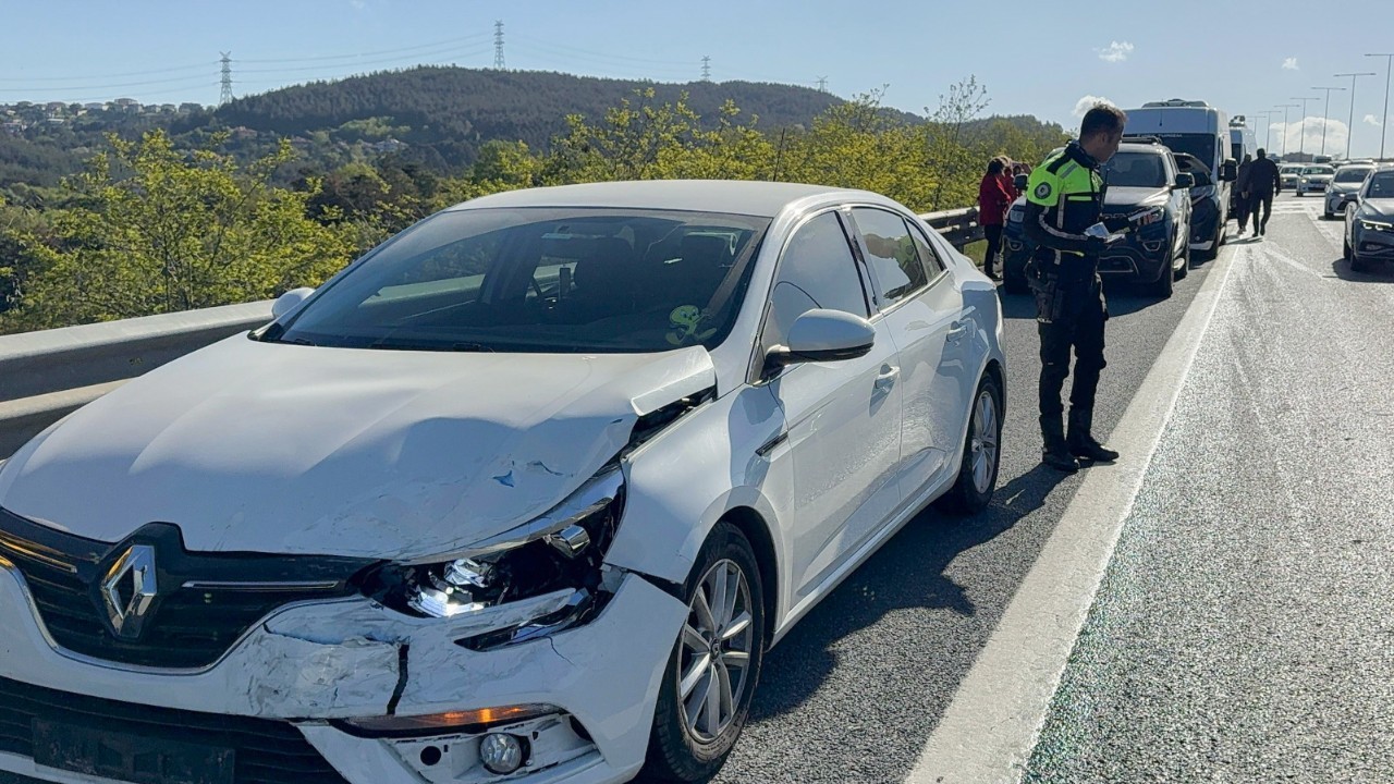 Kuzey Marmara Otoyolu'nda zincirleme kaza: 8 araç hasar gördü