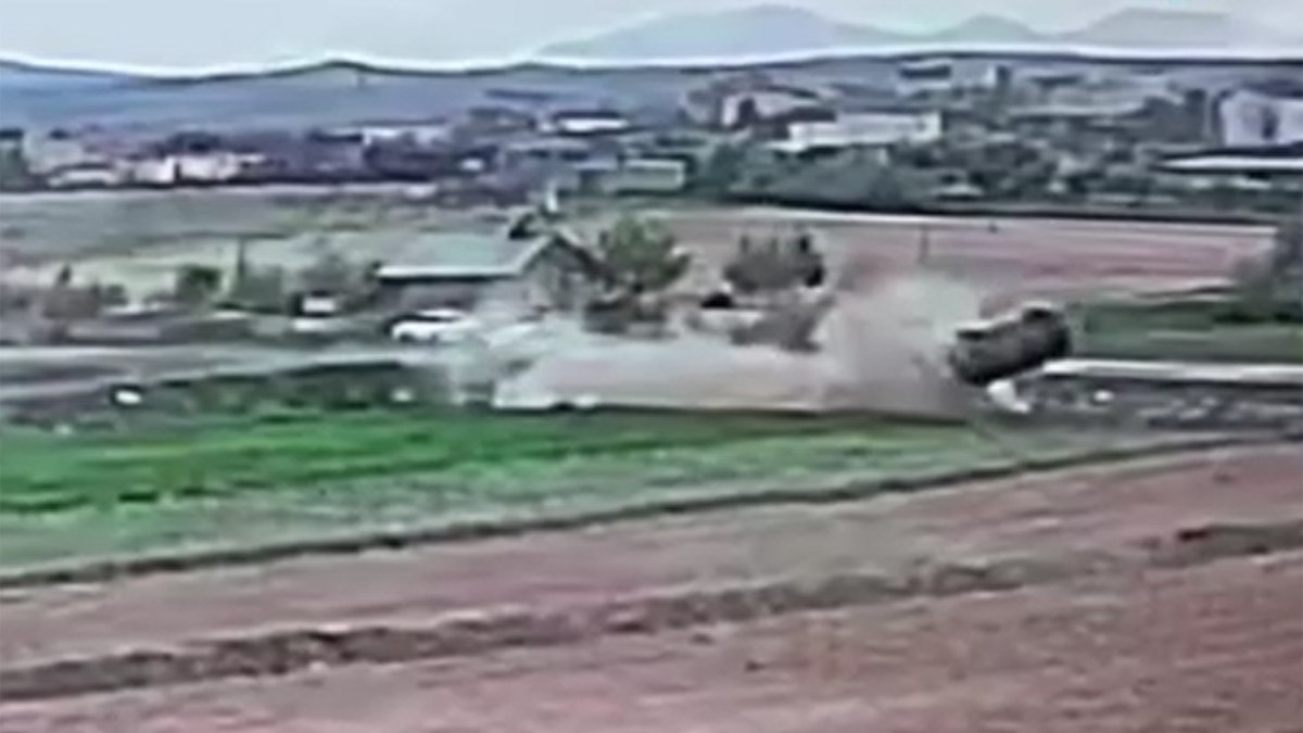 Nevşehir'de 1 kişinin öldüğü kaza kameraya yansıdı