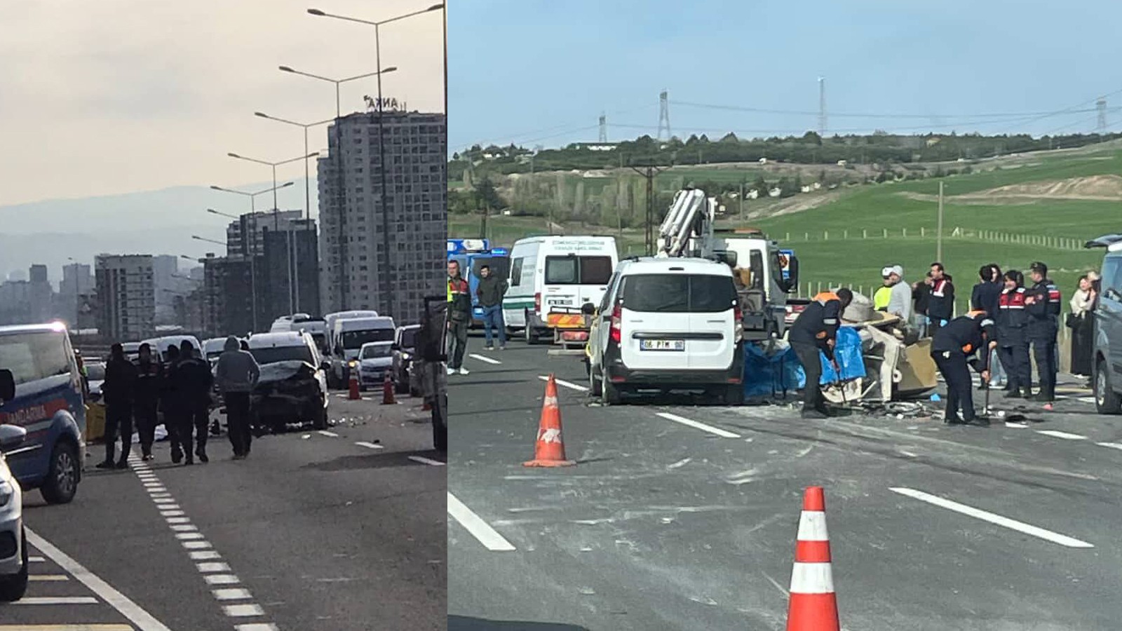 Kaza sonrası aracından inindi, feci şekilde öldü