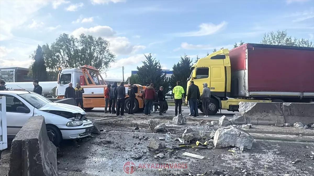 Sakarya’da zincirleme trafik kazası: 1 yaralı