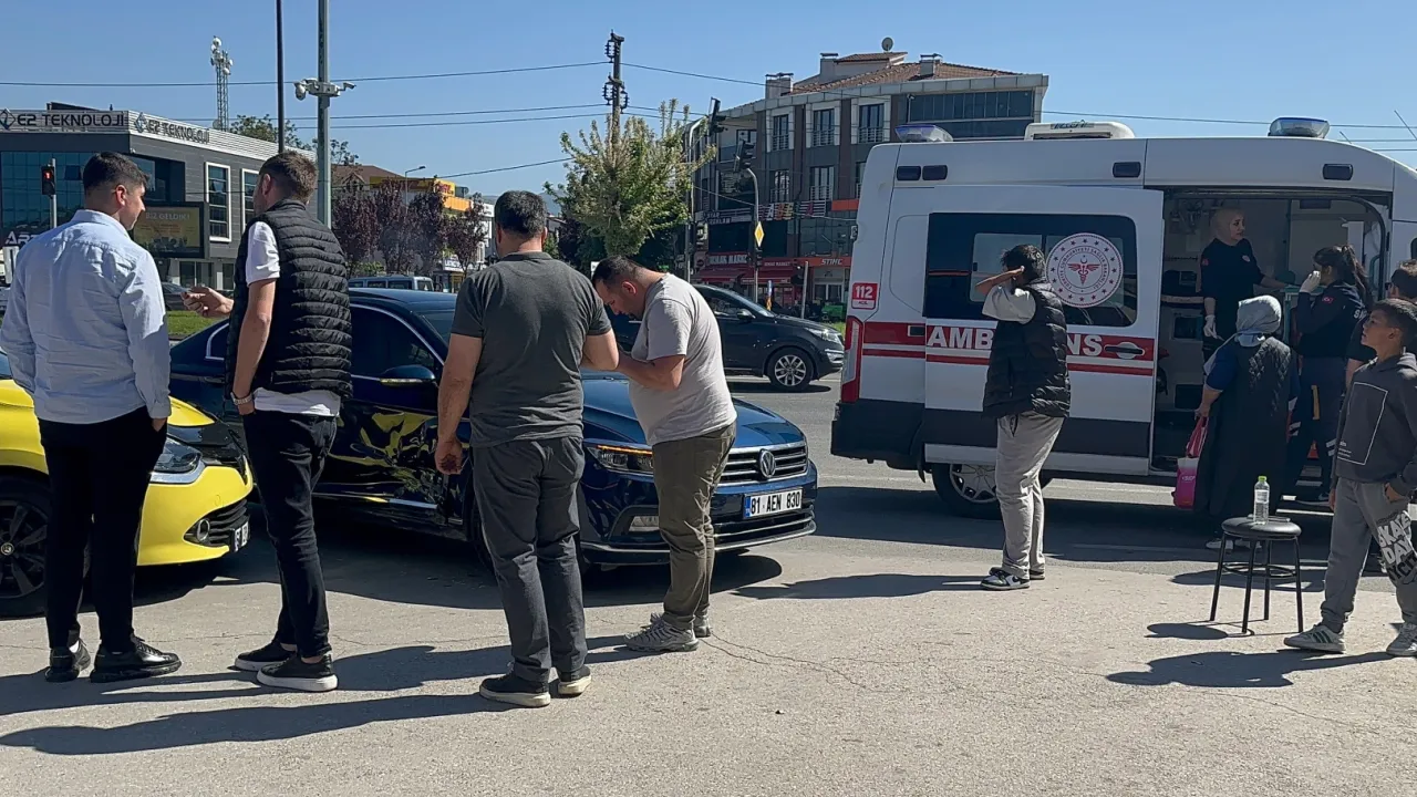 Düzce'de kaza: 1 kişi yaralandı