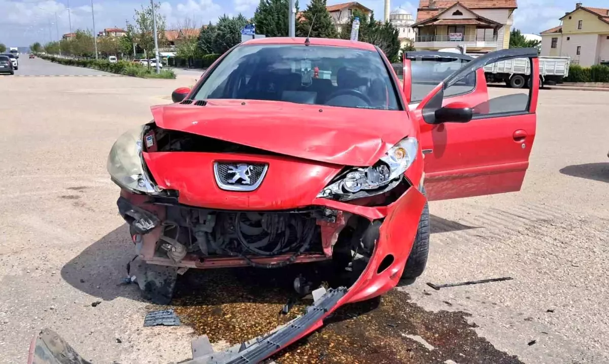 Kırıkkale'de trafik kazasında bir kişi yaralandı.