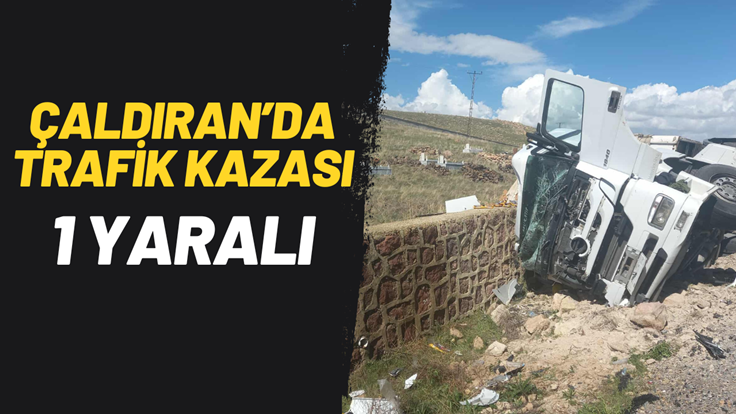 Çaldıran'da trafik kazasında 1 kişi yaralandı.