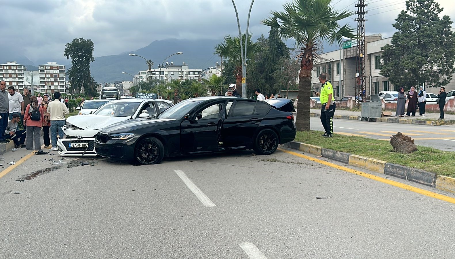 Hatay'da feci kaza: 5 kişi yaralandı
