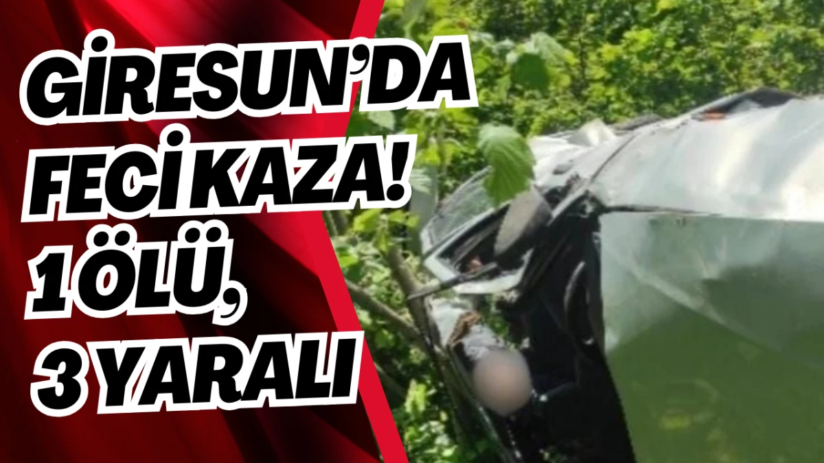 Giresun’da feci kaza! 1 ölü, 3 yaralı