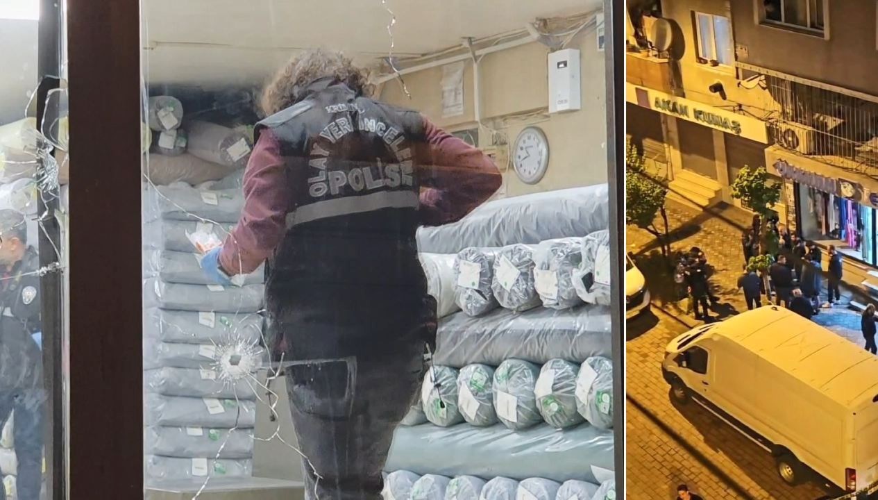 Sabah kaza yapan şüpheliler akşam birbirlerinin iş yerini kurşunladı