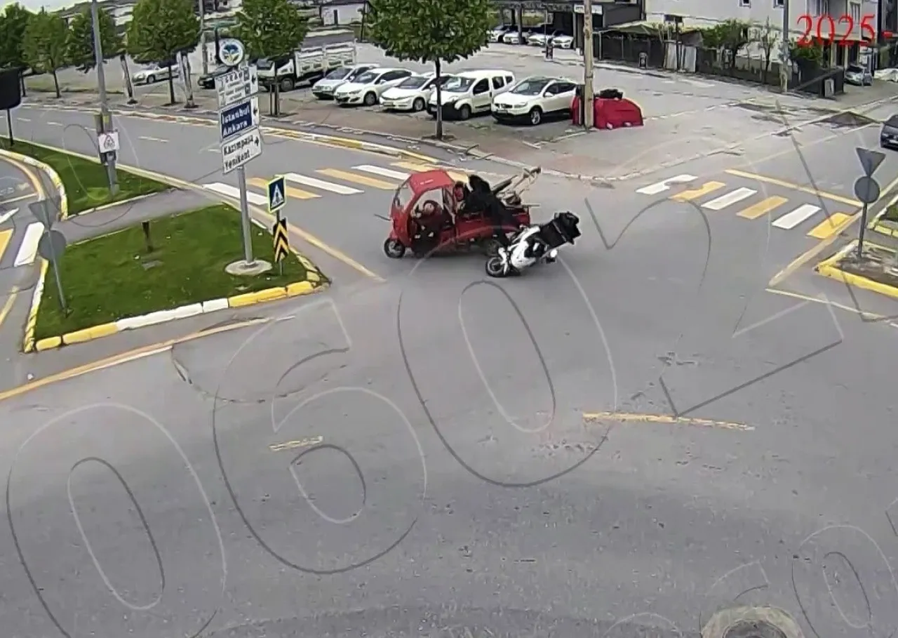 9 ayrı trafik kazası kamerada