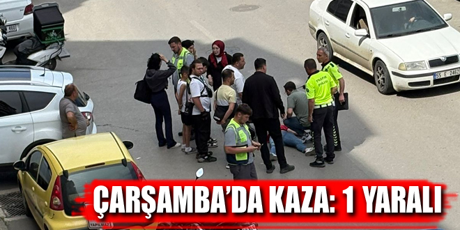 Çarşamba’da Kaza: 1 Yaralı, ÇarşambaHaberleri,HaberÇarşamba