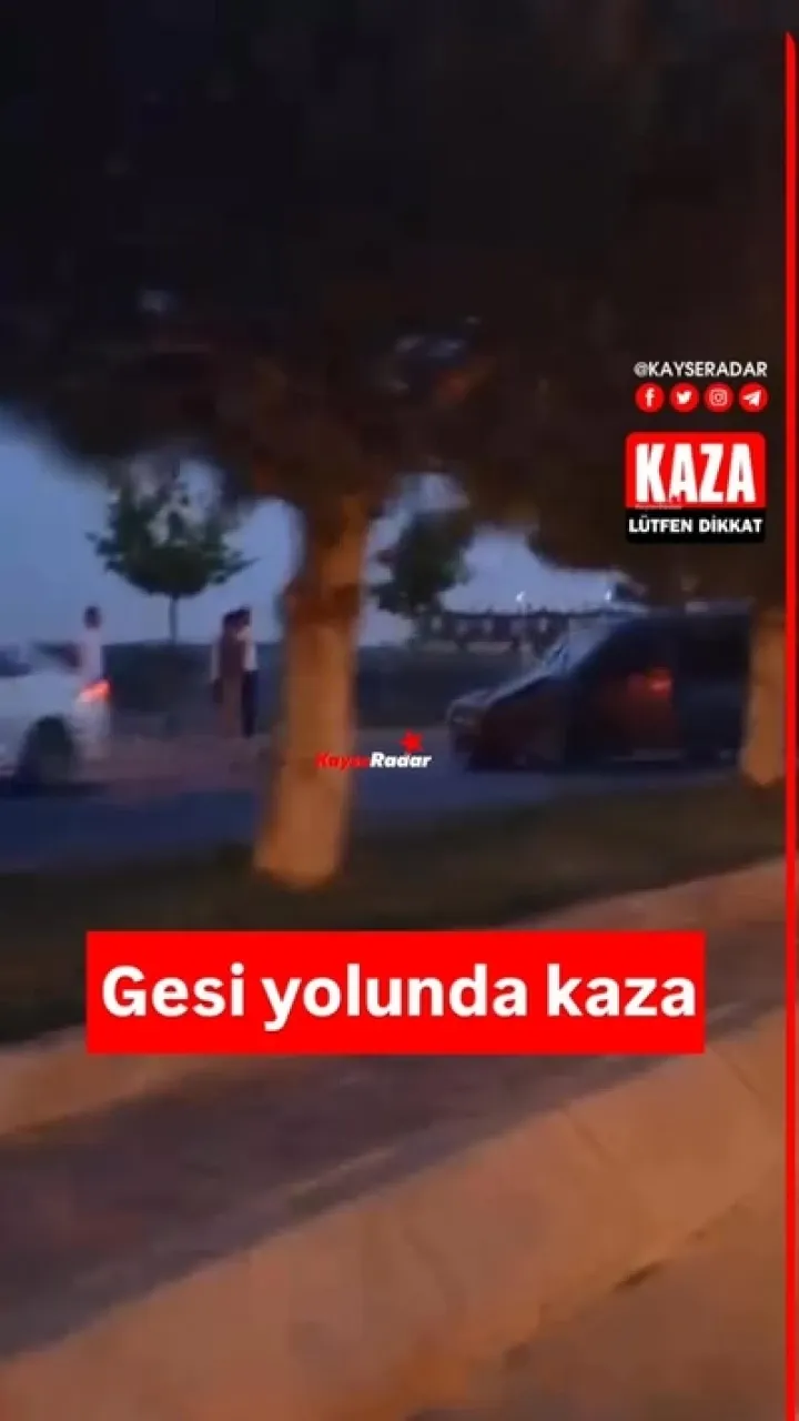 Gesi yolunda trafik kazası meydana geldi