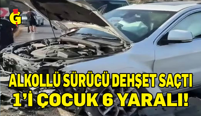 6 kişi trafik kazasında yaralandı.