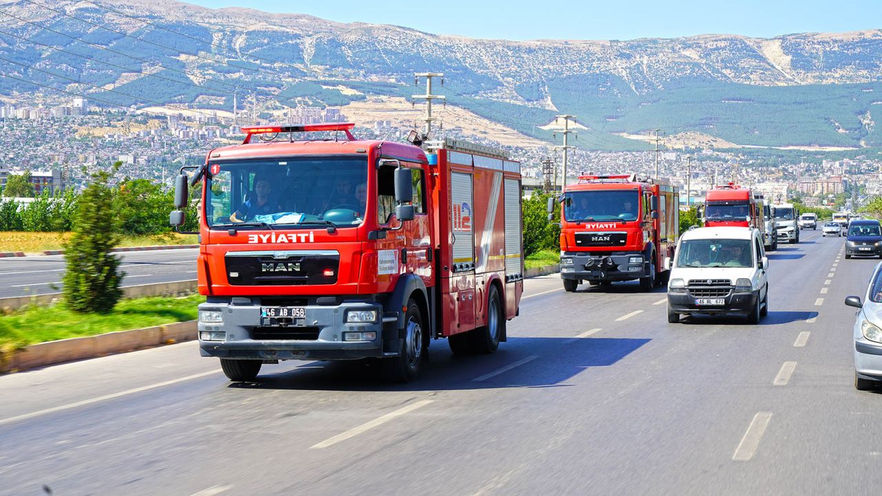 Kahramanmaraş'ta 1 Ay İçinde 311 Yangın, 49 Trafik Olayı meydana geldi.