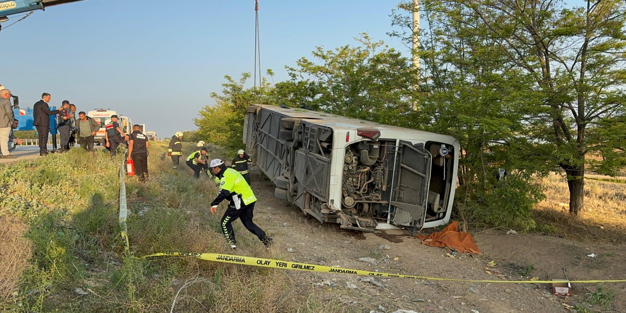 Konya’da Otobüs Kazasında Bir Kişi Hayatını Kaybetti, 10'u Ağır 23 Kişi Yaralandı.