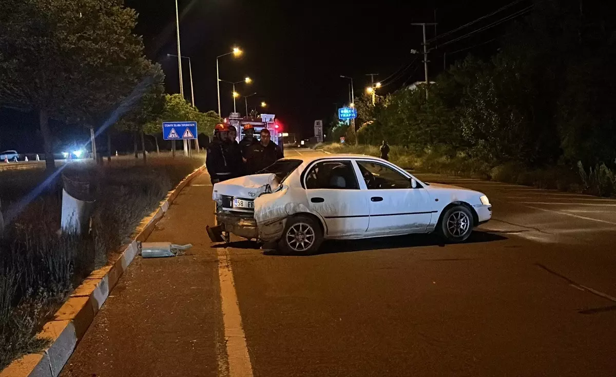 Sivas'ta kaza sonucu 5 kişi yaralandı.