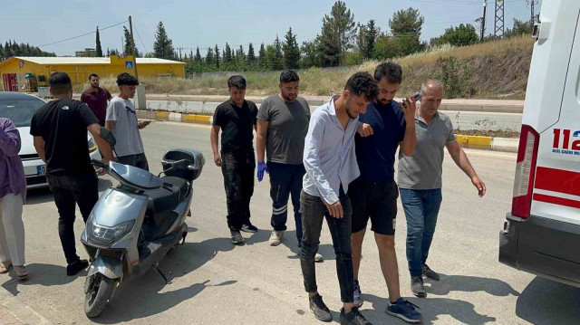 Adıyaman'da motor kazası meydana geldi: 2 kişi yaralandı.