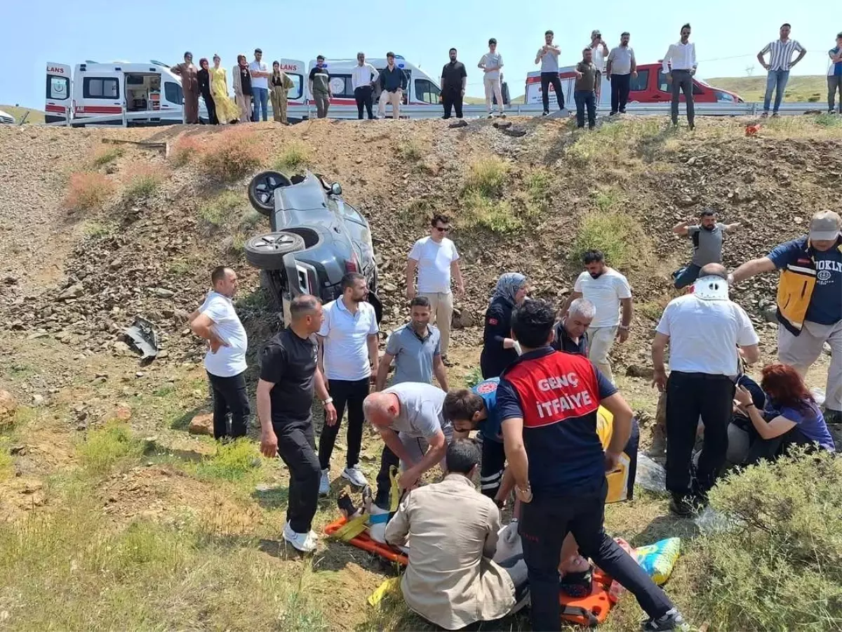 Bingöl'de Trafik Kazası Sonucu 4 Kişi Yaralandı