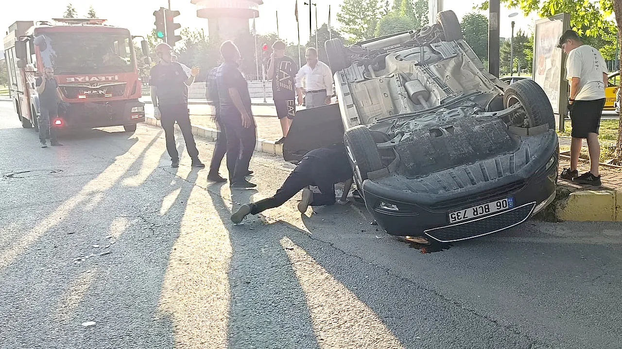 Elazığ'da meydana gelen bir trafik kazası