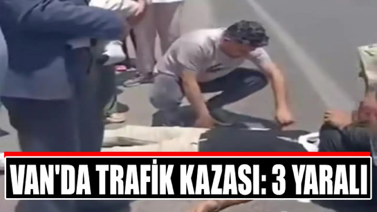 Van'da meydana gelen kaza sonucu 3 kişi yaralandı.