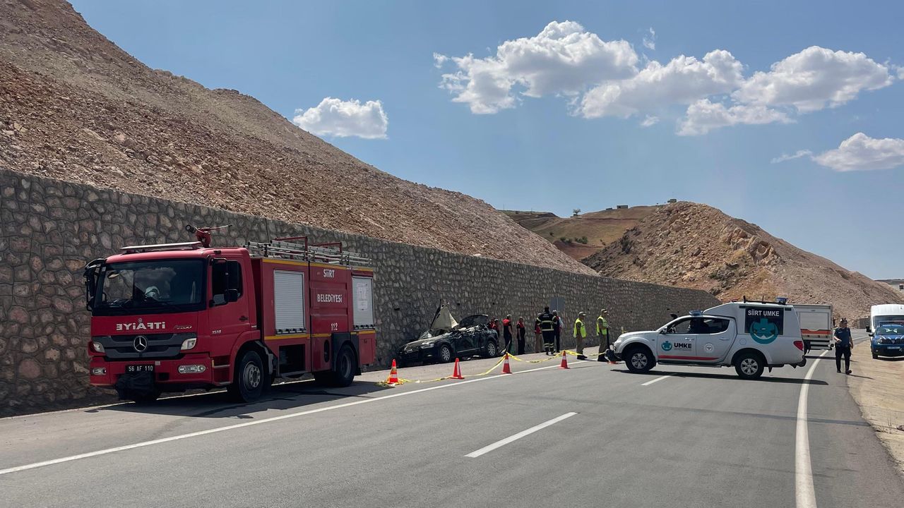 Siirt'te trafik kazası sonucu bir kişi hayatını kaybetti.