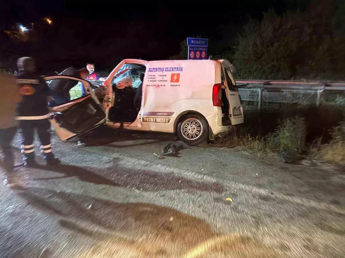 Tokat'ta Trafik Kazası Başı Başına