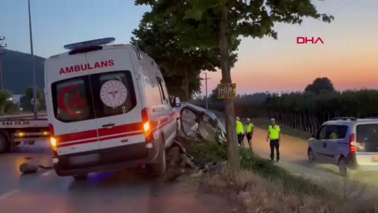 Bursa'da Trafik Kazası! Ambulans ve Araba Çarpıştı: 1 Yaralı