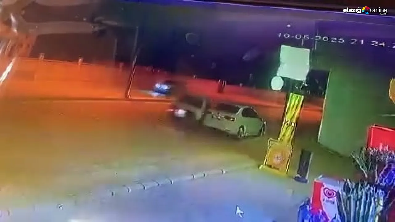 Elazığ'da Gündüz Vakti Kaza: Kaçan Sürücü Güvenlik Kamerasında!