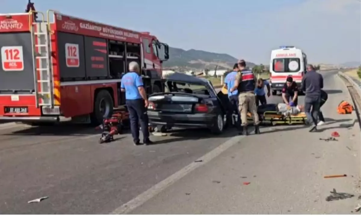 Gaziantep'te Kaza: 1 Kişi Hayatını Kaybetti, 2 Kişi Yaralandı