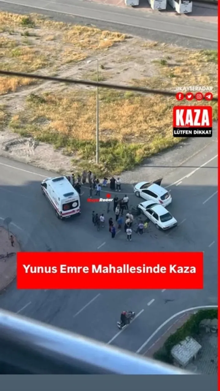 Yunus Emre Mahallesi'nde kaza meydana geldi.