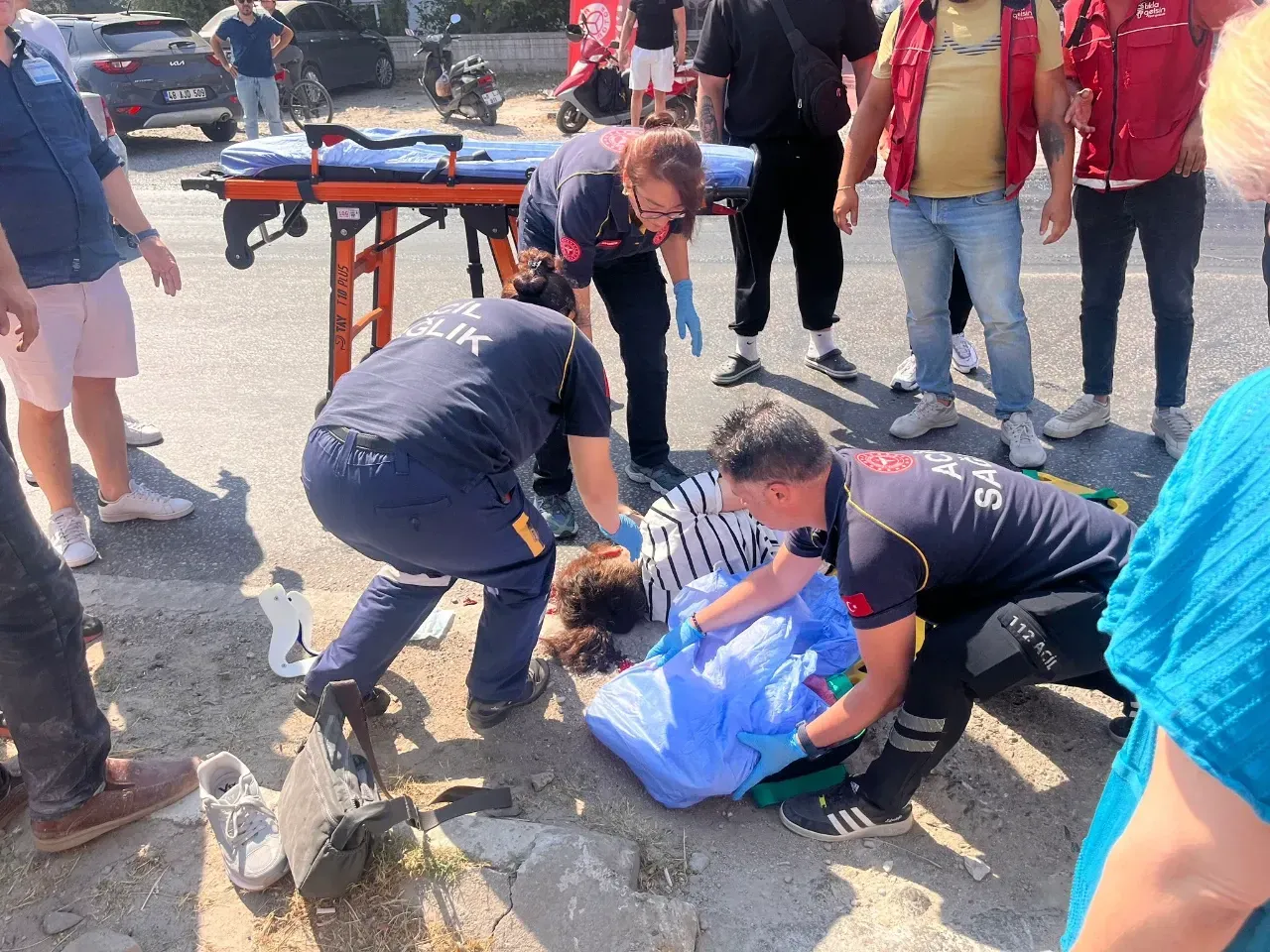 Trafik kazası Milas'ta: 1 ağır yaralı, 2 yaralı