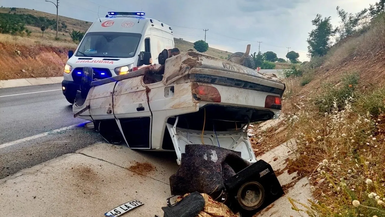 Malatya Adıyaman yolunda kaza: 1 kişi yaralandı.