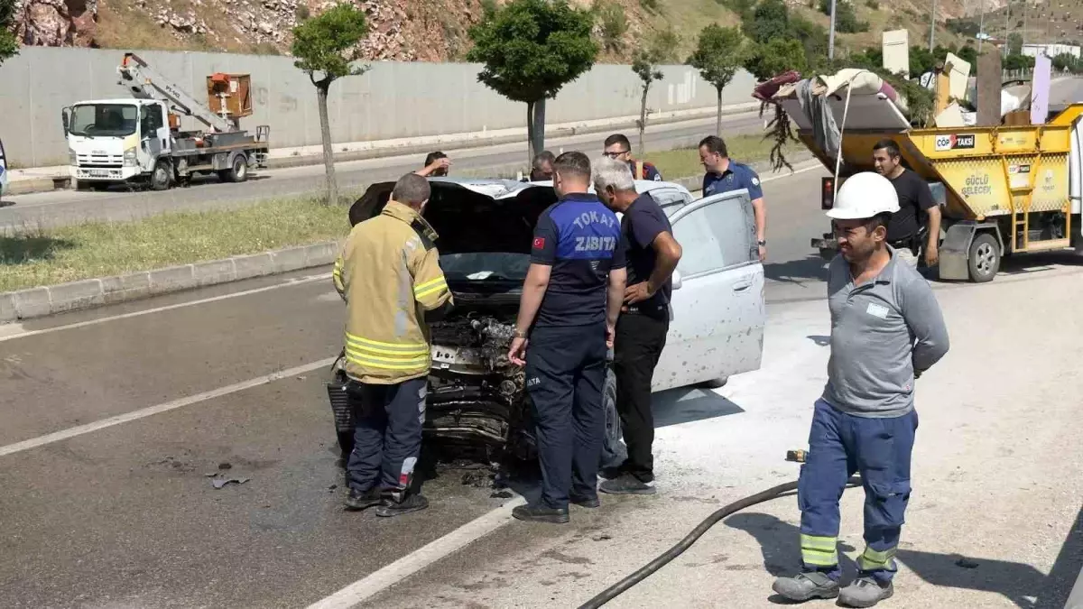 Tokat'ta trafik kazası sonucu 3 kişi yaralandı.