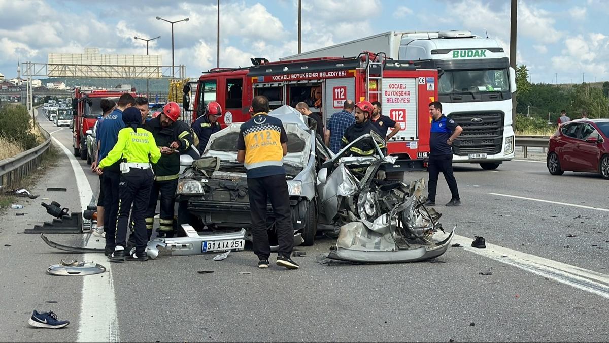 Anadolu Otoyolu'nda endişe verici trafik kazası