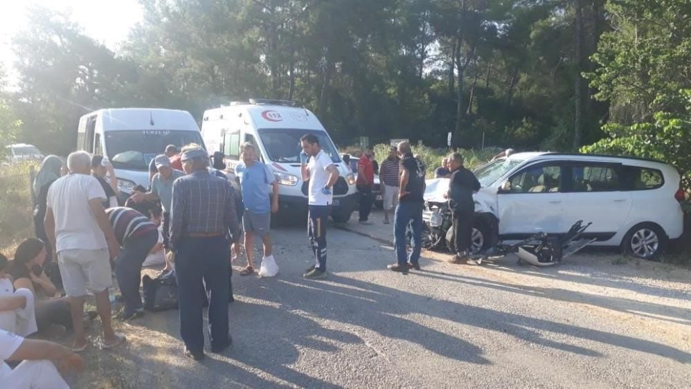 Muğla'da kaza sonucu 9 kişi yaralandı.