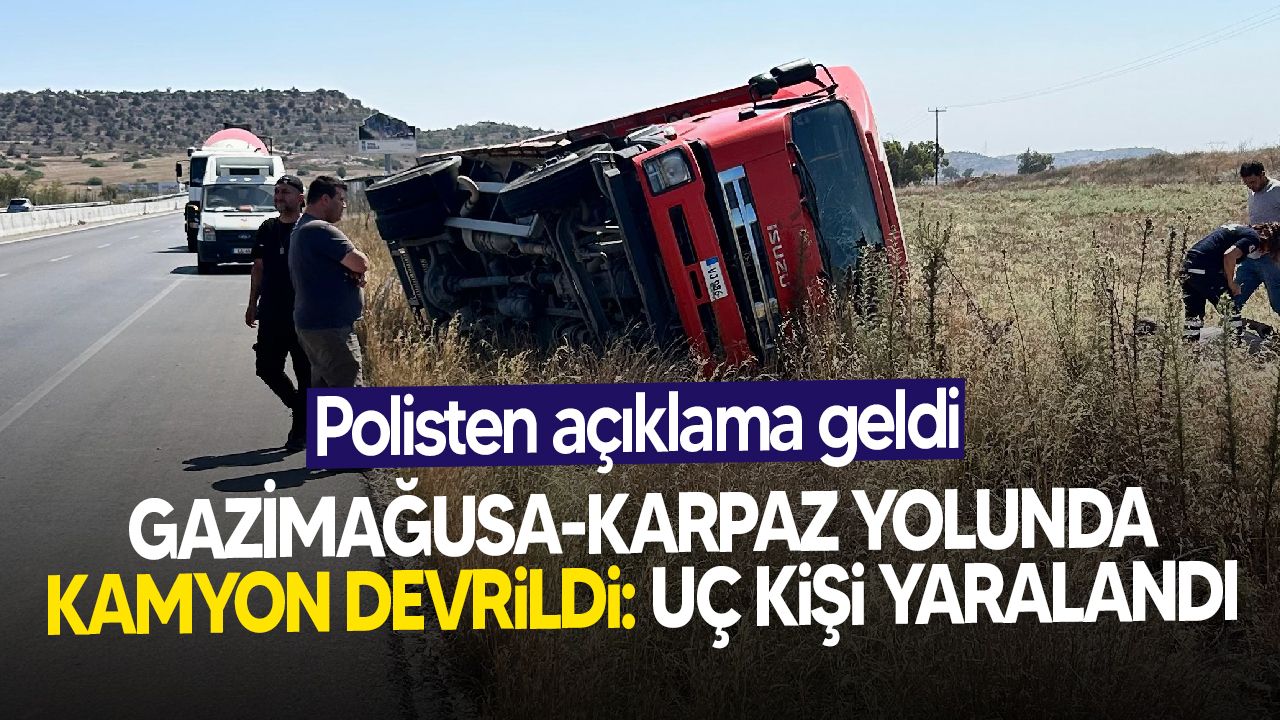 Gazimağusa-Karpaz yolu üzerinde trafik kazası oluştu!