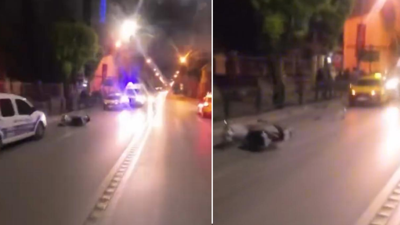 Eskişehir'de gece karanlığında motosiklet kazası meydana geldi!
