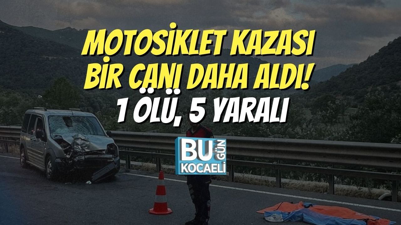 Motosiklet Kazası Sonucu Bir Kişi Hayatını Kaybetti, 5 Kişi Yaralandı.