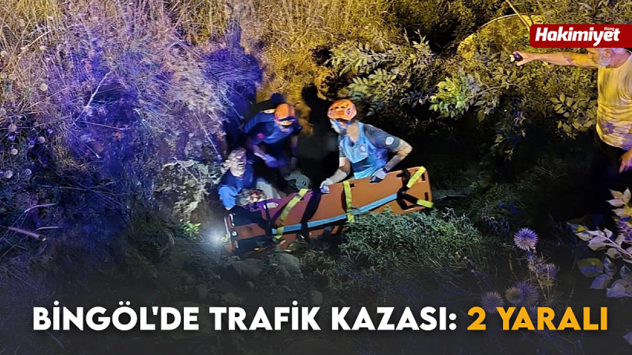 Bingöl'de trafik kazasında 2 kişi yaralı oldu.