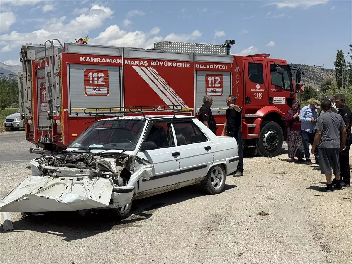 Kahramanmaraş'ta Trafik Kaza Sonucu 5 Kişi Yaralandı