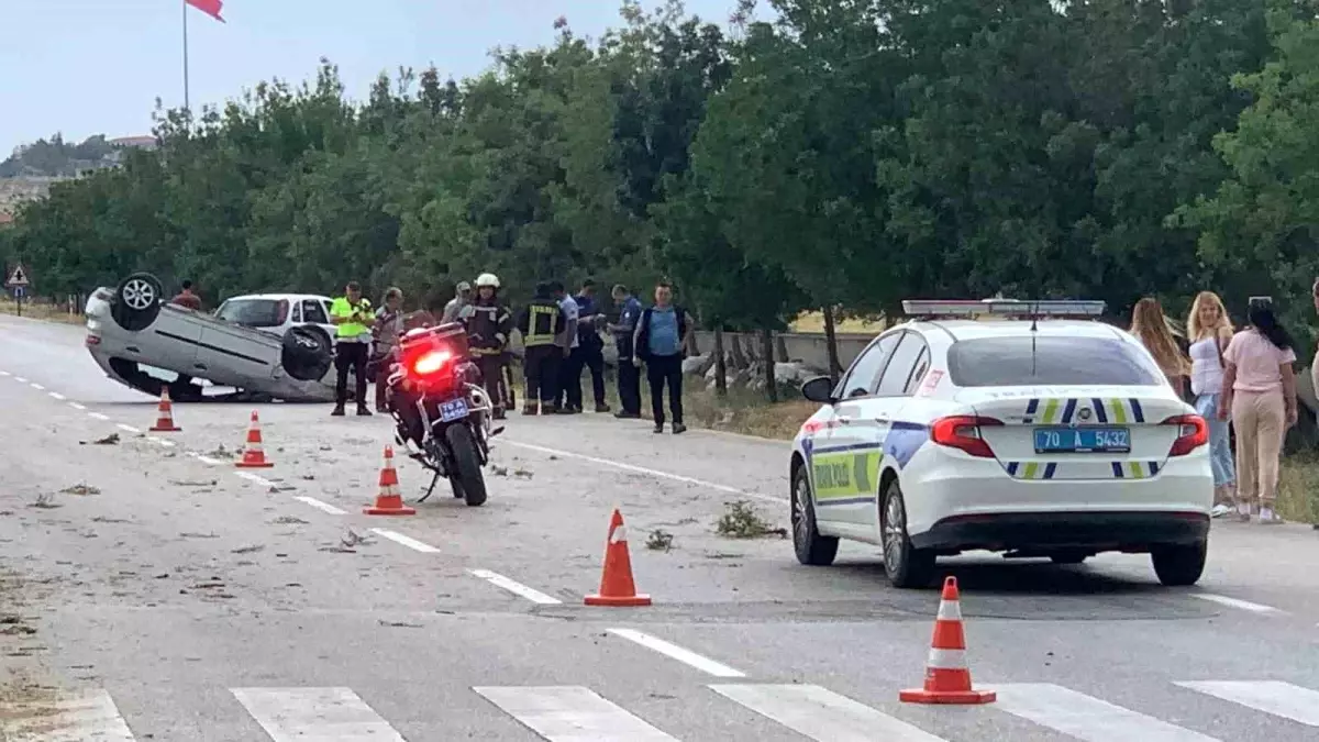 Karaman'da meydana gelen trafik kazasında 4 kişi yaralandı.