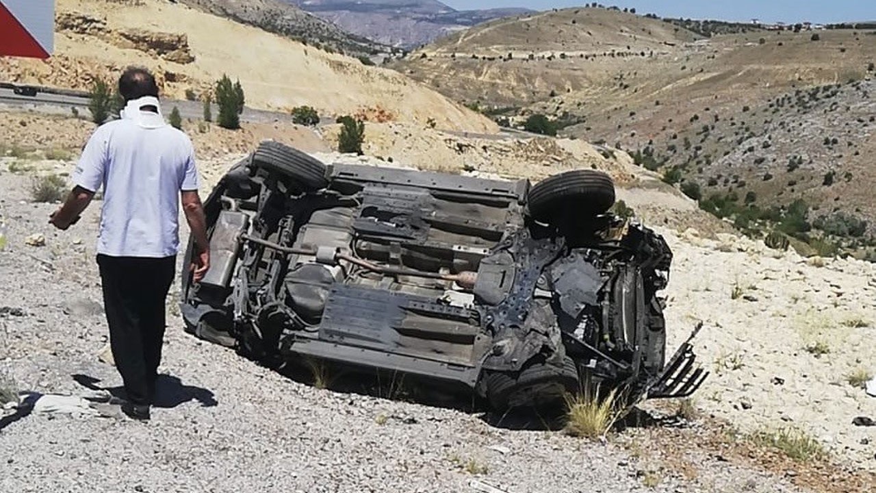 Malatya'da korkunç kaza: 1 kişi hayatını kaybetti, 2 kişi yaralandı.