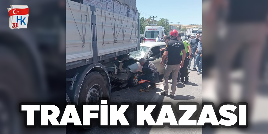 Kaza sonucu oluşan trafik durumu