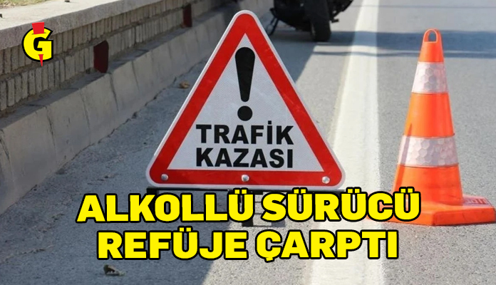 Girne'de alkol suçundan tutuklanan sürücü kaza yaptı.