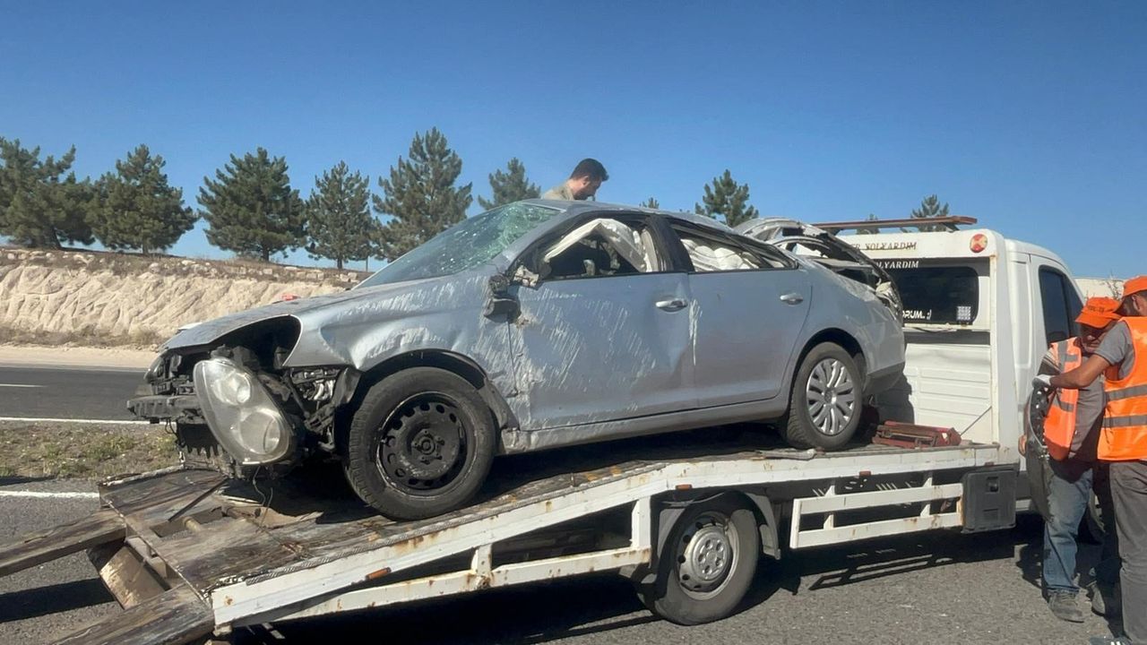 Nevşehir'de Korkunç Kaza: Araç Takla Attı, Bir Ölü ve Bir Yaralı Var.