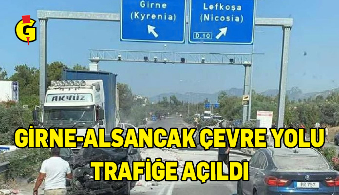 Kaza sonrası kapatılan yol yeniden trafiğe açıldı.