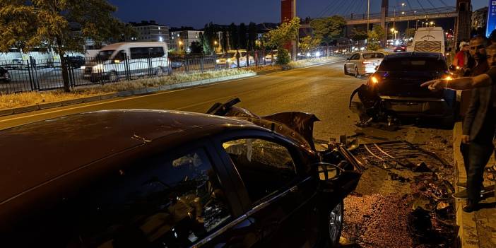 Bingöl'de araçlar arasında meydana gelen zincirleme kaza