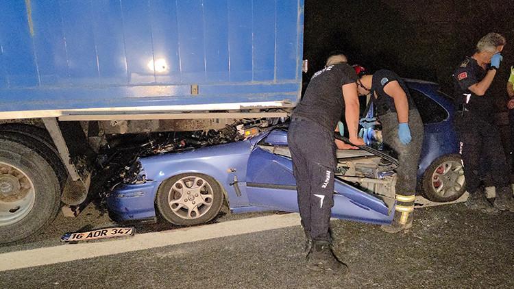Bursa'da dehşet verici kaza: 1 kişi hayatını kaybetti, 1 kişi ağır şekilde yaralandı