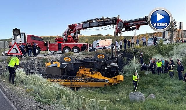 Erzurum'da vincin operatörü feci bir kazada hayatını kaybetti.