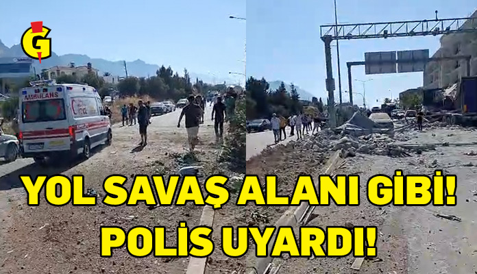 GAÜ çemberinden başlayarak Alsancak istikametine doğru trafik akışı durduruldu.