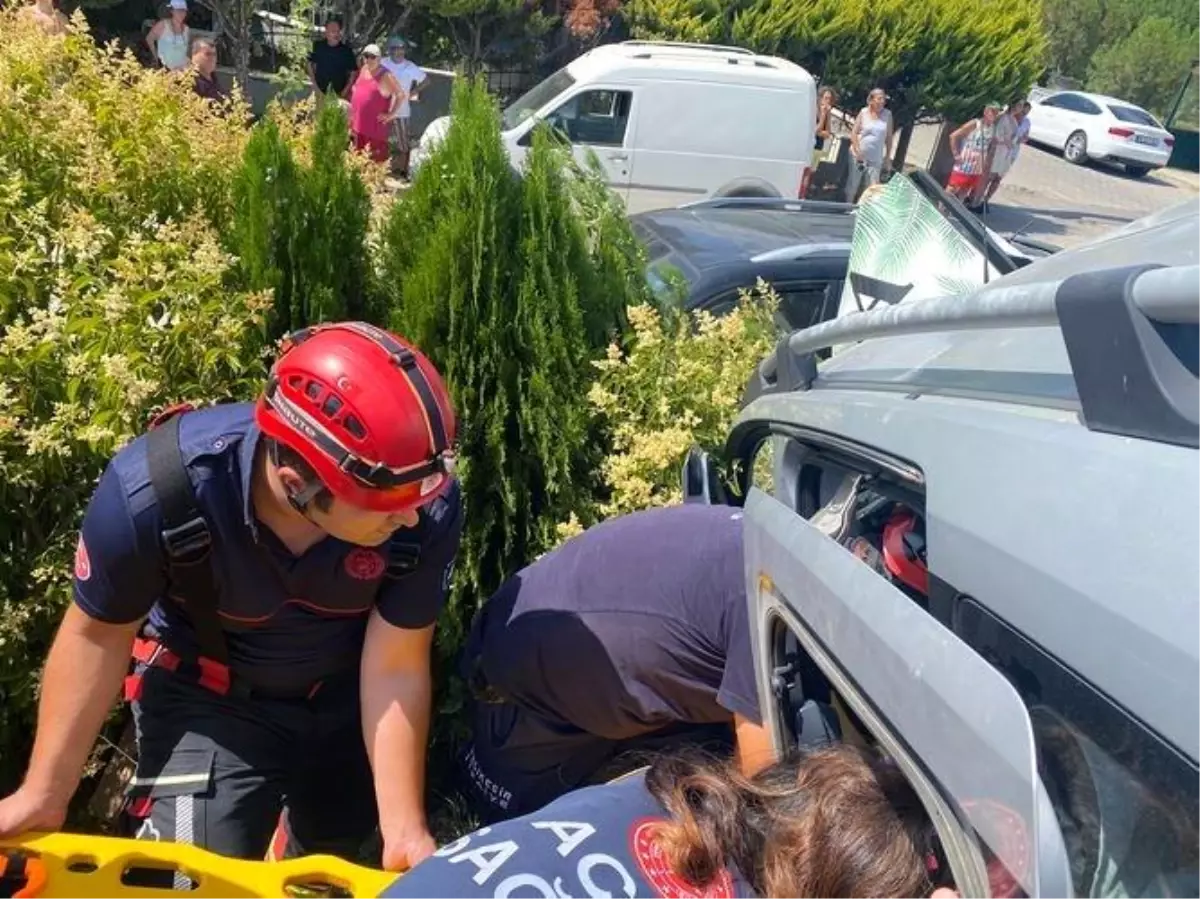 Balıkesir'de Trafik Kazasında 1 Kişi Yaralı